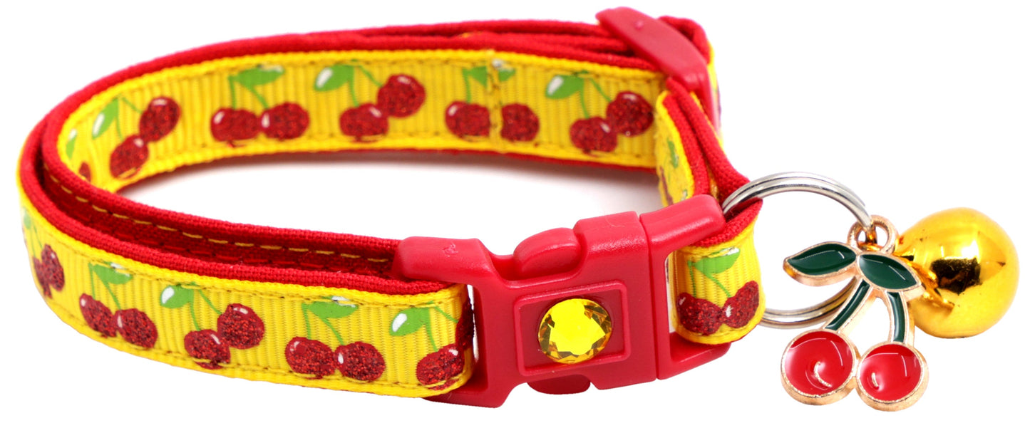 Cherries Breakaway Cat Collar