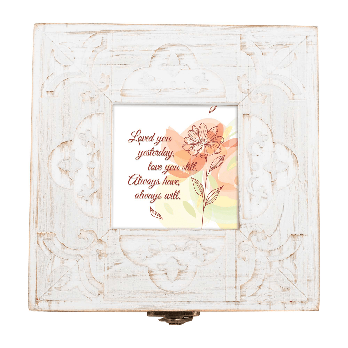Petite Musical Keepsake Box With Photo Frame And Sankyo Movement