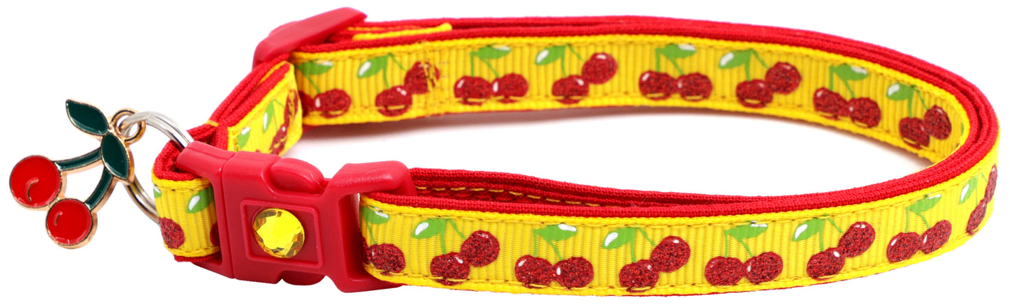 Cherries Breakaway Cat Collar