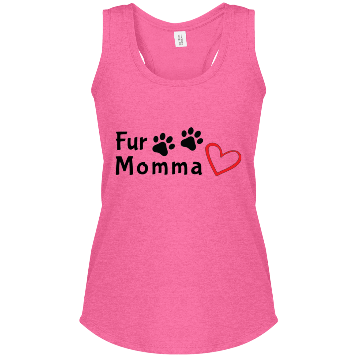 Women's Perfect Tri Racerback Tank Fur Momma