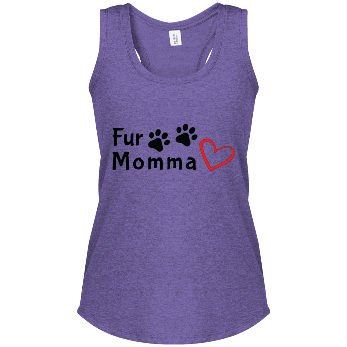 Women's Perfect Tri Racerback Tank Fur Momma