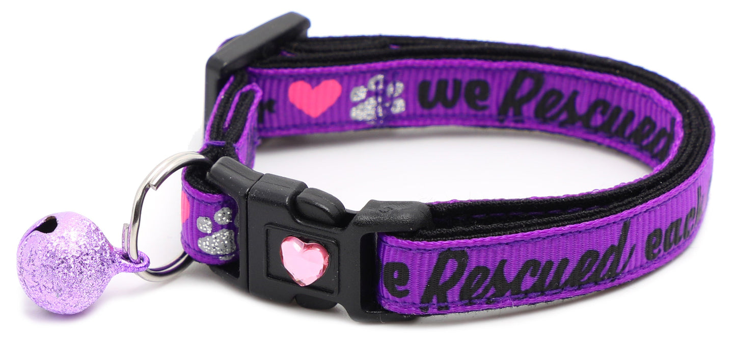 We Rescued Each Other Breakaway Cat Collar