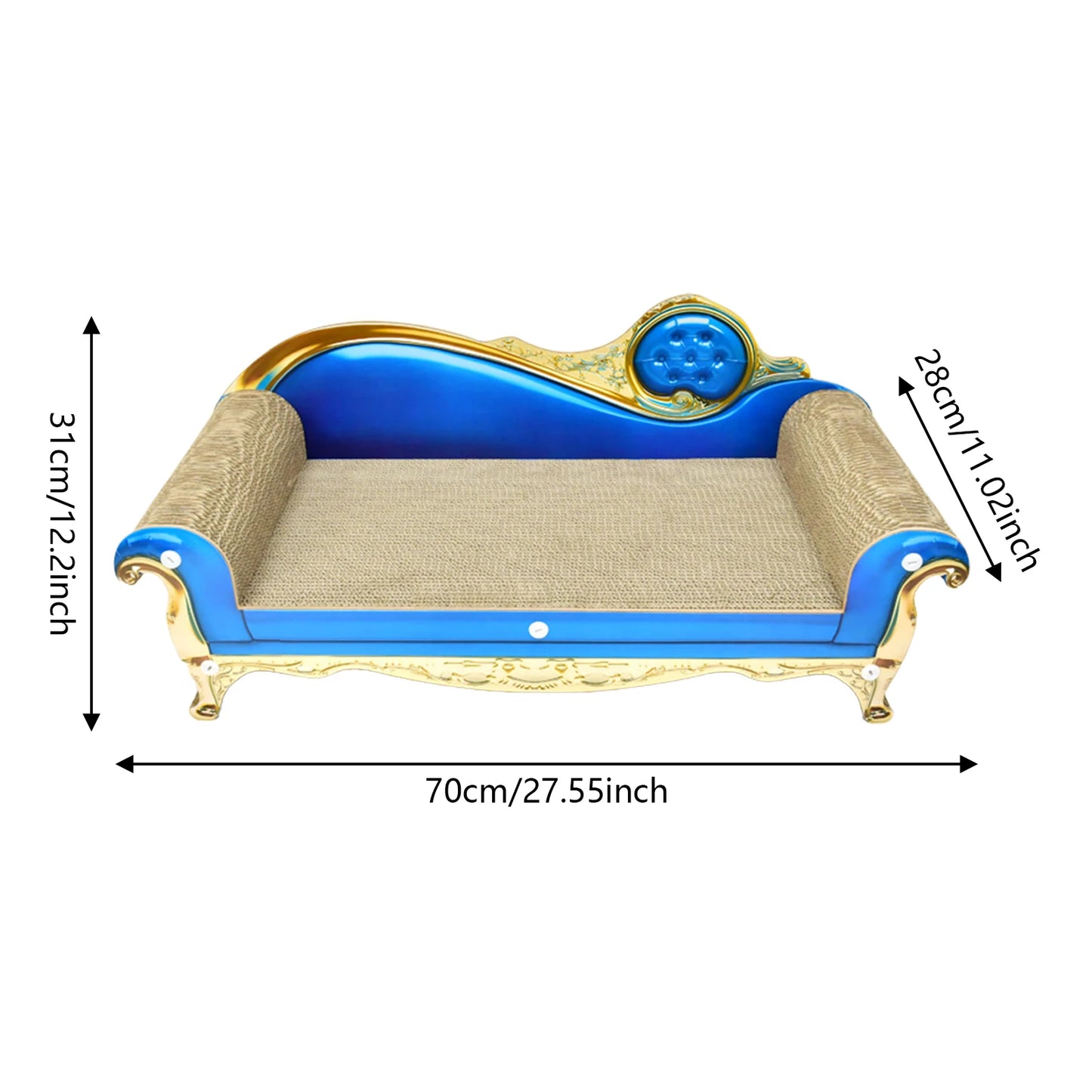 Cat Scratcher Cardboard Couch Bed European Vintage Cat Sofa Scratcher Toys Pet Supplies Cat Accessories