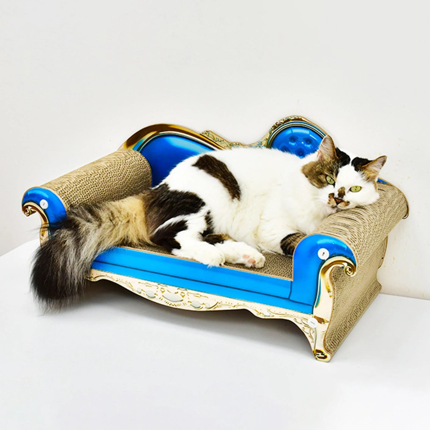 Cat Scratcher Cardboard Couch Bed European Vintage Cat Sofa Scratcher Toys Pet Supplies Cat Accessories
