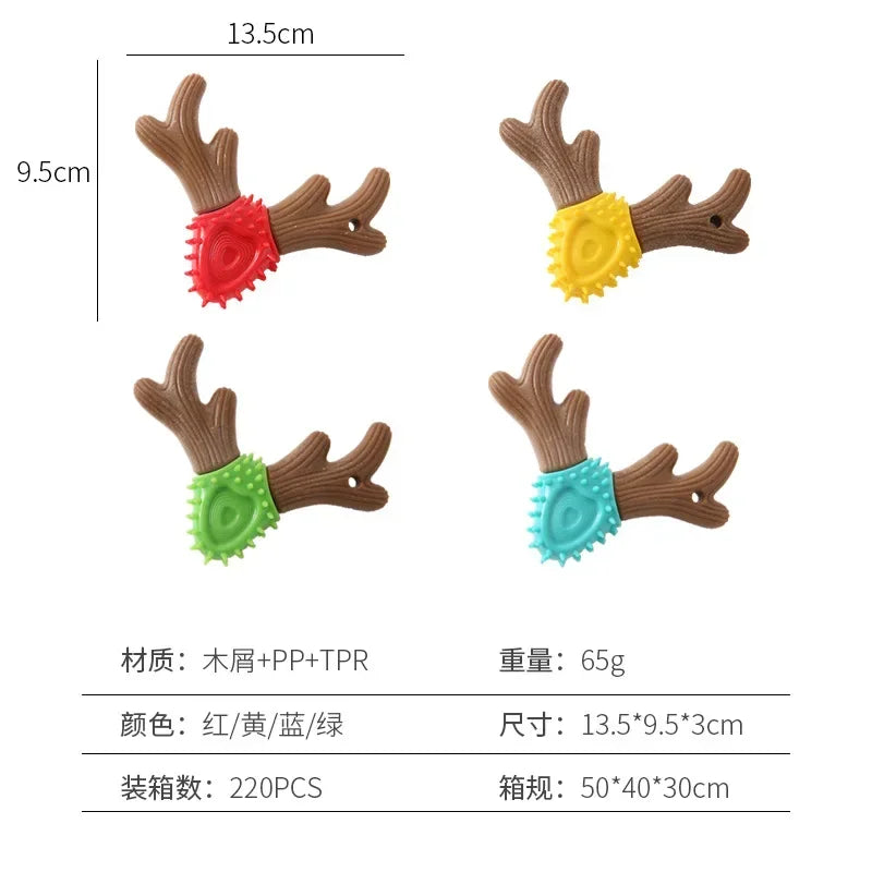 Dog Toys Chew Teeth Grinding Stick Antler Toys Wear Resistant Bite Teeth Cleaning Toys Pet Supplies