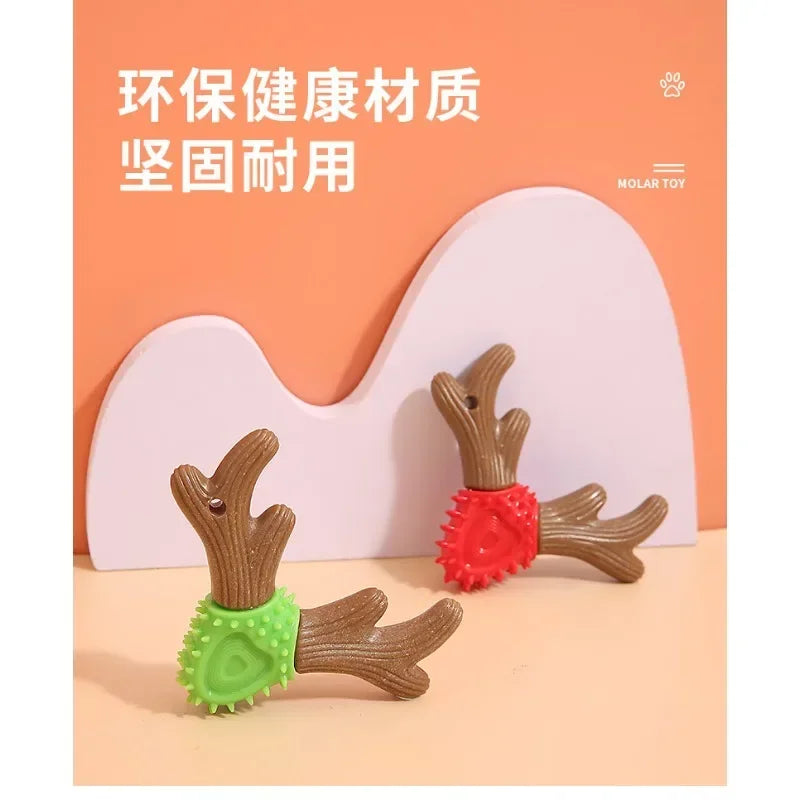 Dog Toys Chew Teeth Grinding Stick Antler Toys Wear Resistant Bite Teeth Cleaning Toys Pet Supplies
