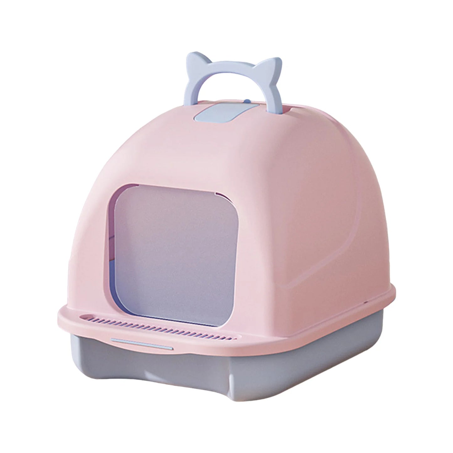 Large Cat Litter Box with Lid Closed Kitten Litter Pan with Litter Scoop Cat Enclosed Toilet Spacious Interior Pet Supplies