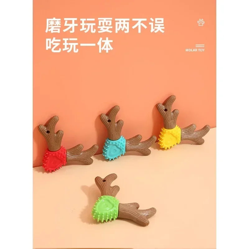 Dog Toys Chew Teeth Grinding Stick Antler Toys Wear Resistant Bite Teeth Cleaning Toys Pet Supplies
