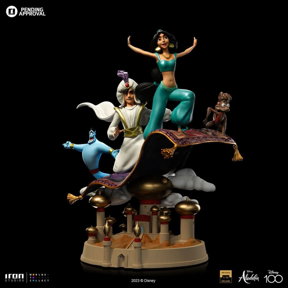 Statue - Statue Aladdin and Jasmine Deluxe - Disney 100th - Aladdin - Art Scale 1/10 - Iron Studios-3