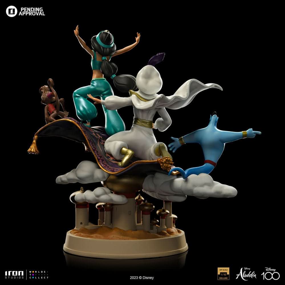 Statue - Statue Aladdin and Jasmine Deluxe - Disney 100th - Aladdin - Art Scale 1/10 - Iron Studios-4